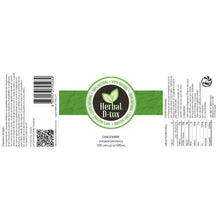 Charger l'image dans la galerie, Etiquette de Ginger ZingiberOfficinale par HerbalD-tox avec les mentions legales