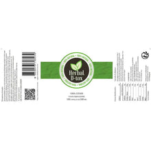 Charger l'image dans la galerie, Stévia (Stevia Rebaudiana) - étiquette détaillée boite de capsules de 500mg - Herbal D-tox