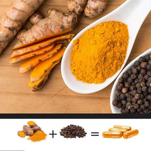 Charger l'image dans la galerie, Herbal D-tox Curcuma / Turmeric + 5% Piperine (95% Curcuma Longa +  5% Piperine) - 100 x 500mg
