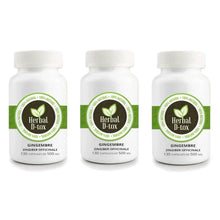 Charger l'image dans la galerie, Zingiber Officinale (Gingembre) - 300 capsules de 500mg de marque  Herbal D-tox