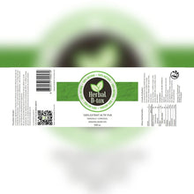 Charger l'image dans la galerie, L'image montre une étiquette de "Herbal D-tox", un extrait actif pur à base de feuilles de corossol (Annona muricata), en flacon de 500 ml.