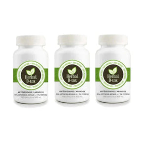 3 boites de 100 capsules d'artemisinine de marque Herbal D-tox