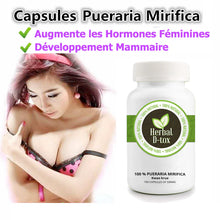 Charger l&#39;image dans la galerie, Pueraria Mirifica 300 capsules, Élargissement mammaire, Augmente les hormones feminines