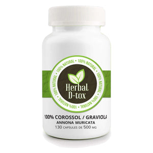 Annona Muricata (Corossol / Graviola) - Boite de 130 capsules de 500mg