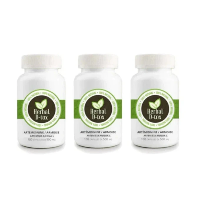 Armoise 3 boîtes gélules 500mg Artemisia Annua 100% anti-paludisme