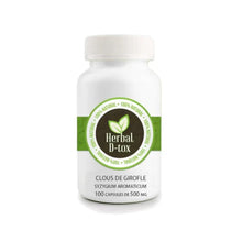 Charger l&#39;image dans la galerie, Boite de 100 capsules 500mg produit Herbal D-tox Syzygium aromaticum (Clous de Girofle) 